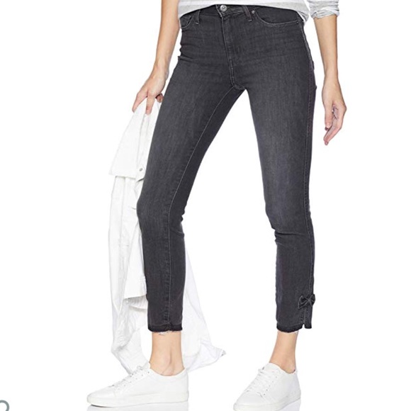 721 high rise skinny jeans with ankle bows